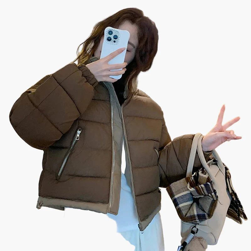 Chaqueta acolchada casual para mujer, estilo urbano, ideal para el invierno y actividades al aire libre
