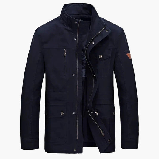 Chaqueta casual para hombre con múltiples bolsillos estilo urbano para uso diario