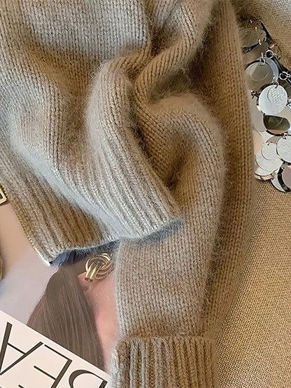 Chaqueta corta con cremallera y cuello contrastante para mujer – Estilo casual chic