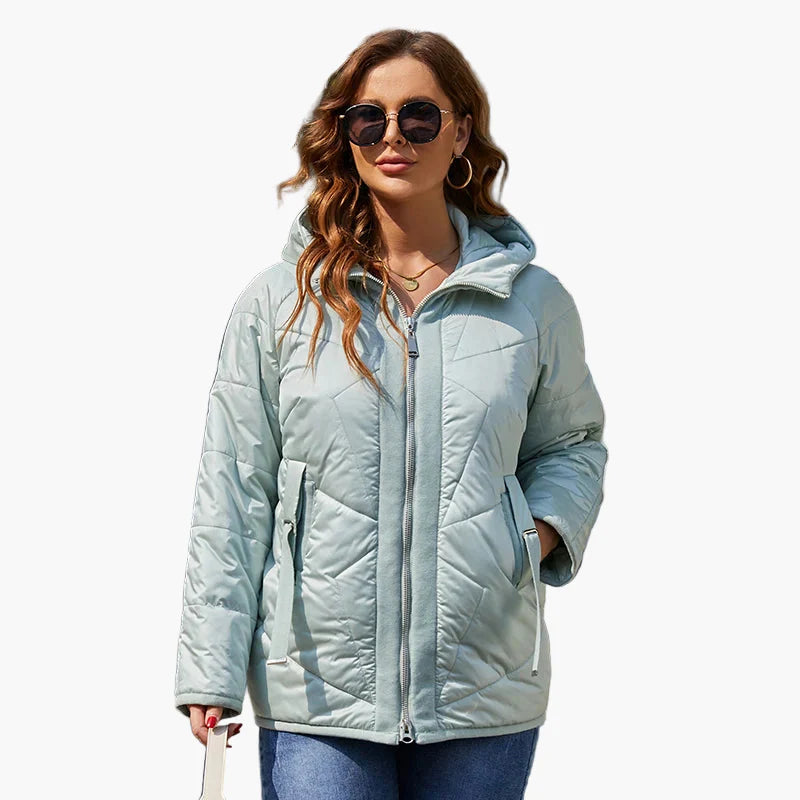 Chaqueta acolchada para mujer estilo urbano casual para el invierno y el ocio