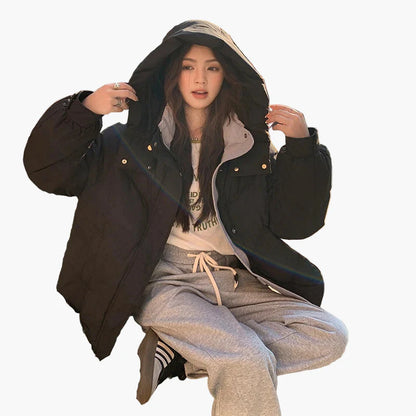 Chaqueta acolchada casual para mujer estilo acogedor invierno