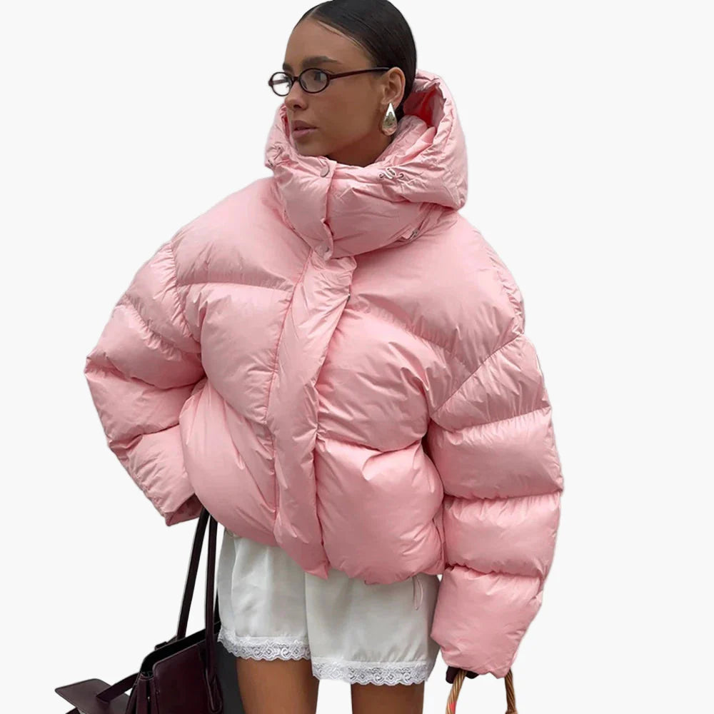 Chaqueta acolchada oversize para mujer estilo urbano invierno