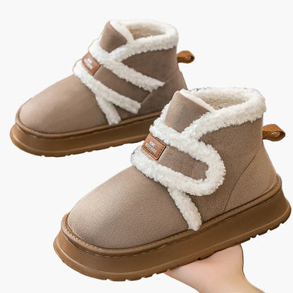 Zapatillas botines de interior cálidas para mujeres, estilo acogedor y comodidad diaria