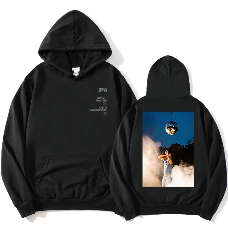 Sweat à capuche unisexe avec imprimé graphique devant et dos, plusieurs motifs et couleurs