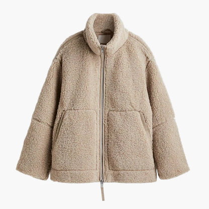 Chaqueta estilo peluche para mujer – Look a la moda y confort óptimo para el invierno