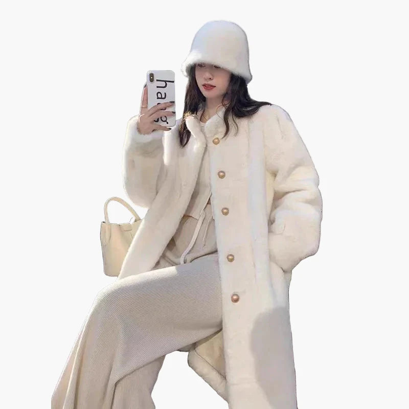 Elegante Dames Winterjas Klassieke Stijl voor Uitgaan en Dagelijks Gebruik