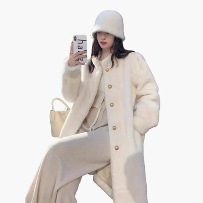 Elegante Dames Winterjas Klassieke Stijl voor Uitgaan en Dagelijks Gebruik