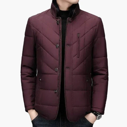 Elegante gewatteerde jas voor heren, moderne stijl, ideaal voor de winter en informele gelegenheden