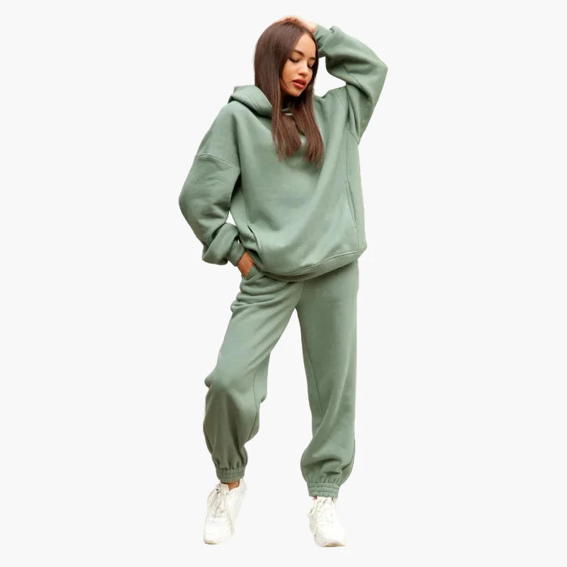 Oversized joggingset för kvinnor i avslappnad urban stil