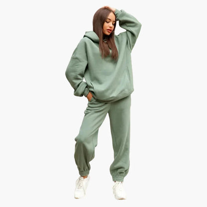 Oversized joggingset för kvinnor i avslappnad urban stil