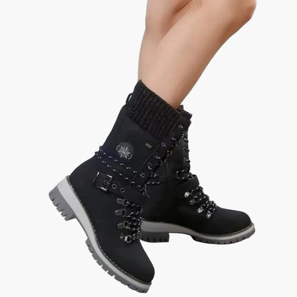 Hoge winterlaarzen voor dames in urban hiking stijl