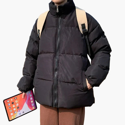 Casual gewatteerd jack in Koreaanse stijl voor heren – Ideaal voor studenten en dagelijks gebruik
