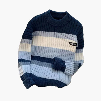 Modern randig herrtröja, urban stil och vardagskomfort