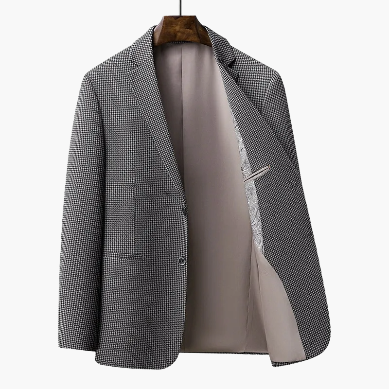 Giacca da uomo elegante stile business, taglio moderno, ideale per ufficio ed eventi formali