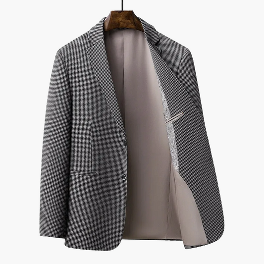 Elegant herredressjakke i businessstil, moderne passform, ideell for kontor og formelle arrangementer
