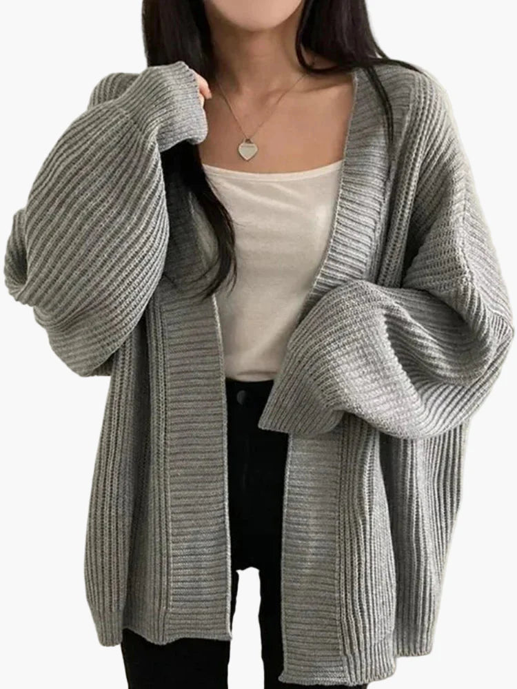 Luźny damski kardigan w stylu casual, modny na co dzień