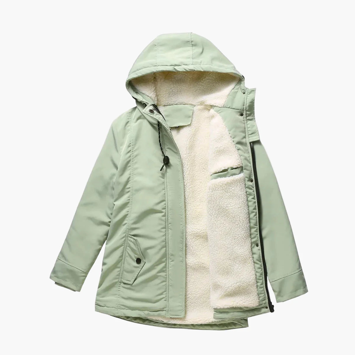 Abrigo de Invierno para Mujer con Capucha Estilo Casual Caliente para Exterior