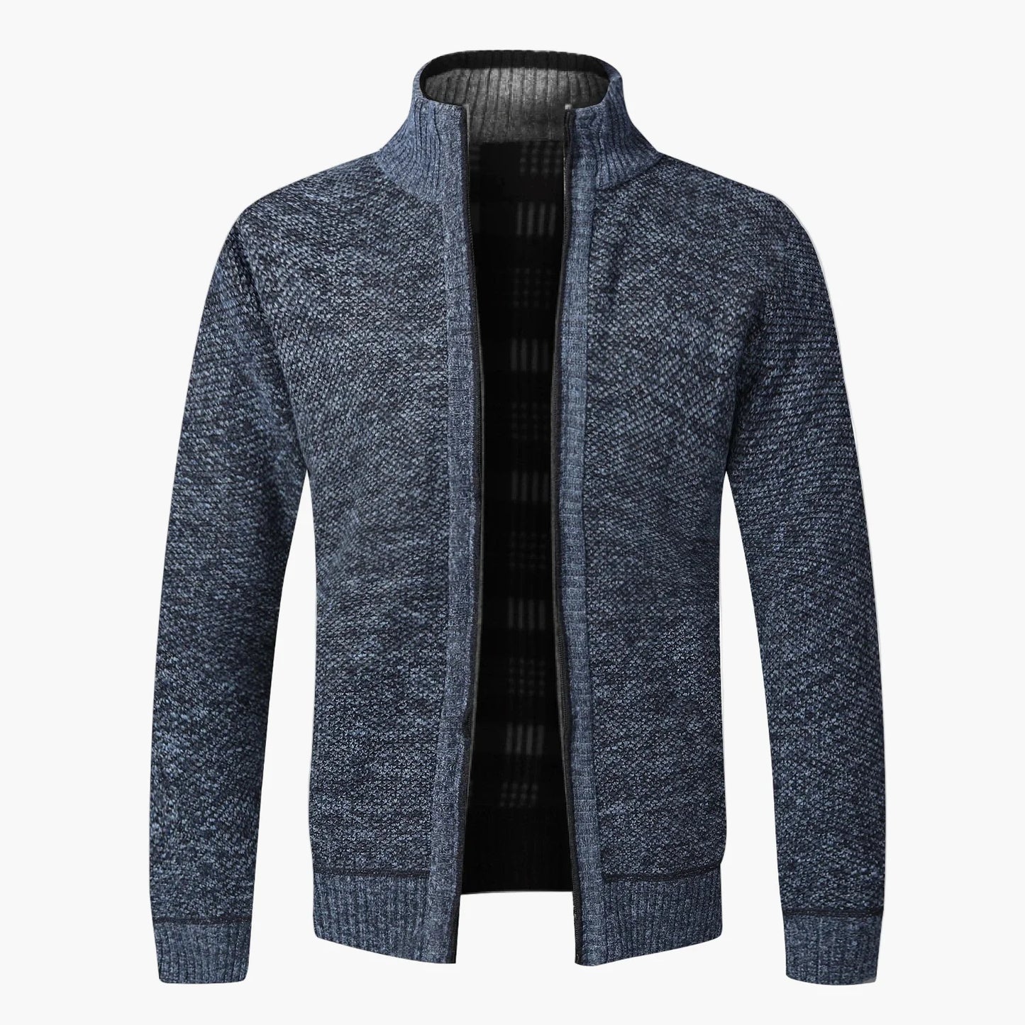 Męski sweter bez rękawów w stylu casual z zamkiem na jesień i zimę