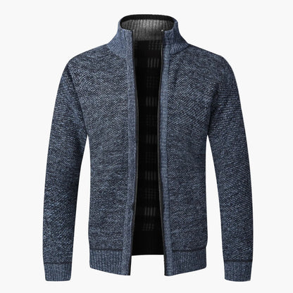Męski sweter bez rękawów w stylu casual z zamkiem na jesień i zimę