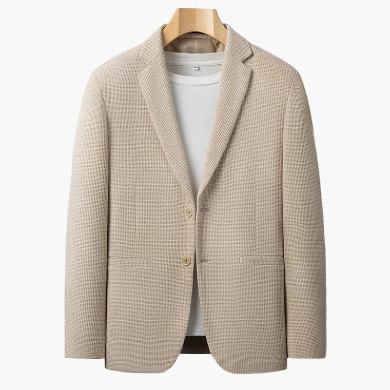 Avslappnad herrblazer i mångsidig urban stil för affärer och vardag