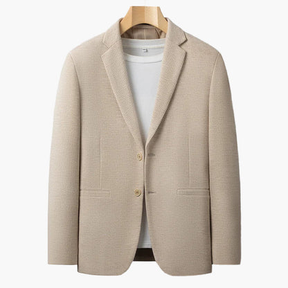 Avslappnad herrblazer i mångsidig urban stil för affärer och vardag