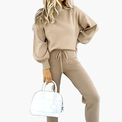 Dwuczęściowy zestaw damski styl casual chic na czas wolny i do miasta