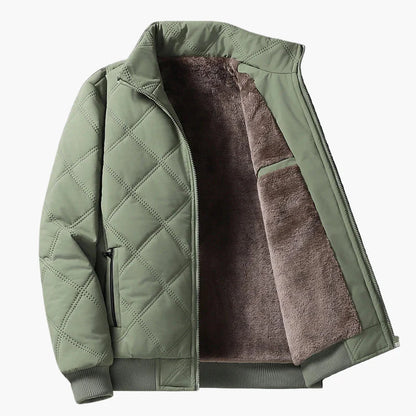 Chaqueta acolchada cálida para hombre estilo urbano casual – ideal para invierno y otoño