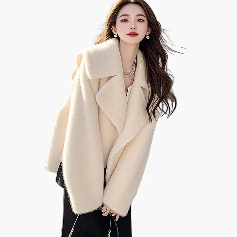 Damesjas moderne stijl, losse elegante snit voor de winter