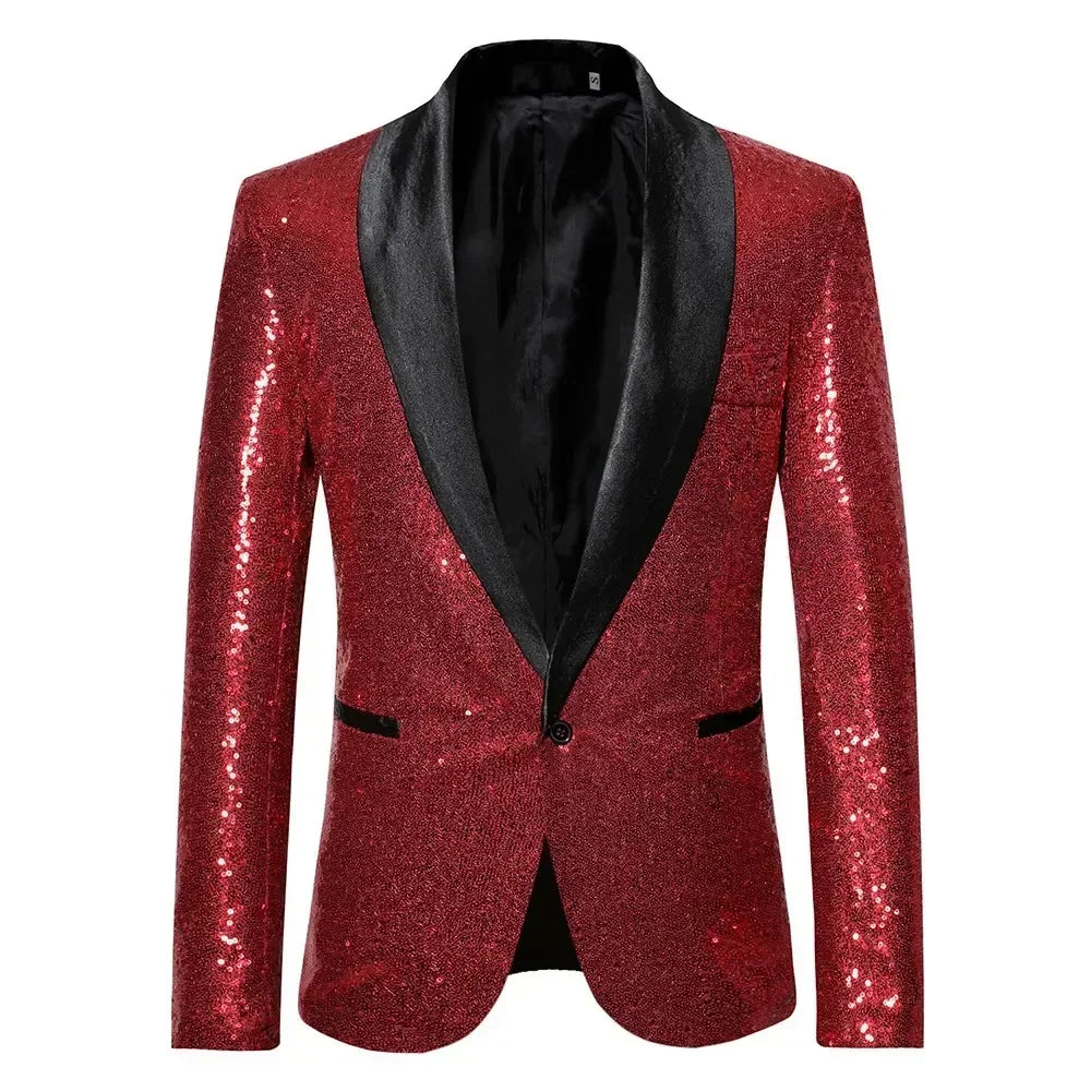 Elliott – Blazer Homme avec Paillettes pour Fête et Scène