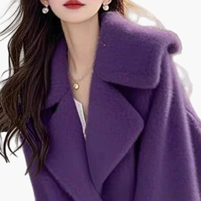 Damesjas moderne stijl, losse elegante snit voor de winter