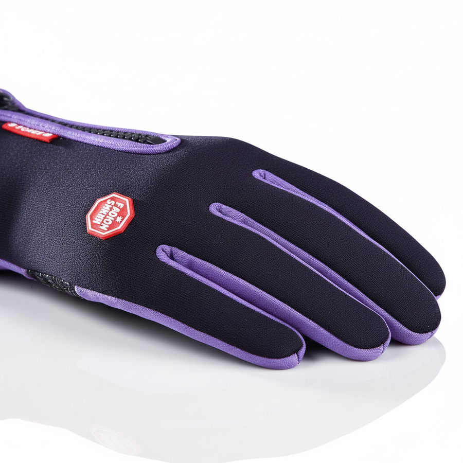 Guantes de esquí de invierno cortavientos con cremallera lateral, varios colores