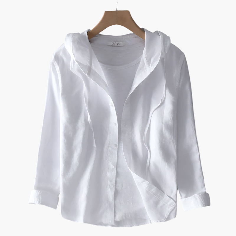 Chemise à capuche élégante pour femme – Style décontracté et polyvalent