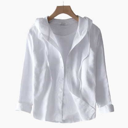 Chemise à capuche élégante pour femme – Style décontracté et polyvalent