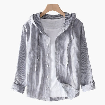 Chemise à capuche élégante pour femme – Style décontracté et polyvalent