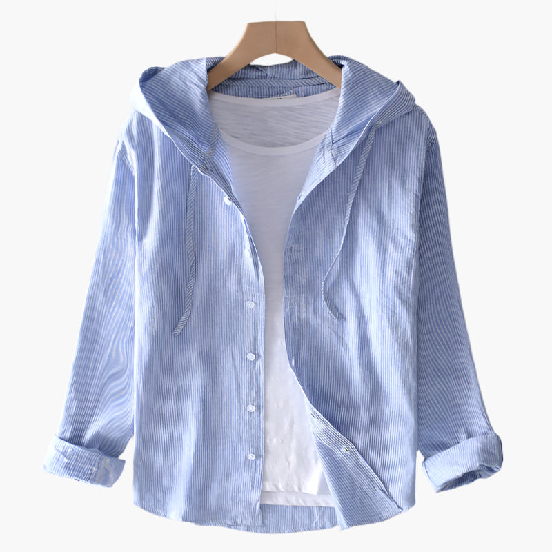 Chemise à capuche élégante pour femme – Style décontracté et polyvalent