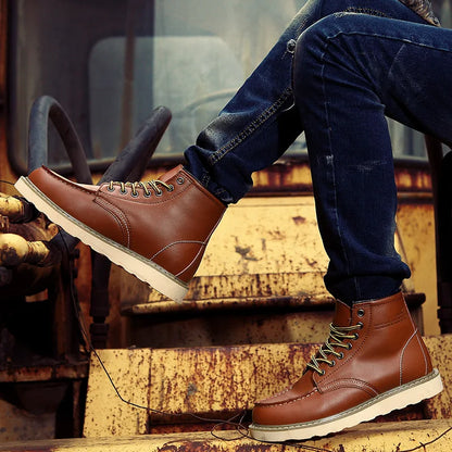 Botas de invierno retro para hombre – Estilo vintage y comodidad diaria