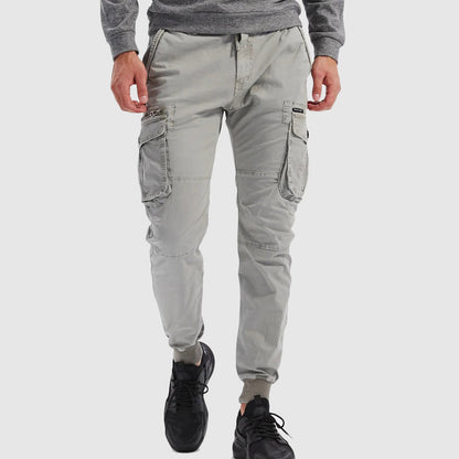 Pantalon cargo tactique style jogging pour homme, poches multiples, urbain et décontracté