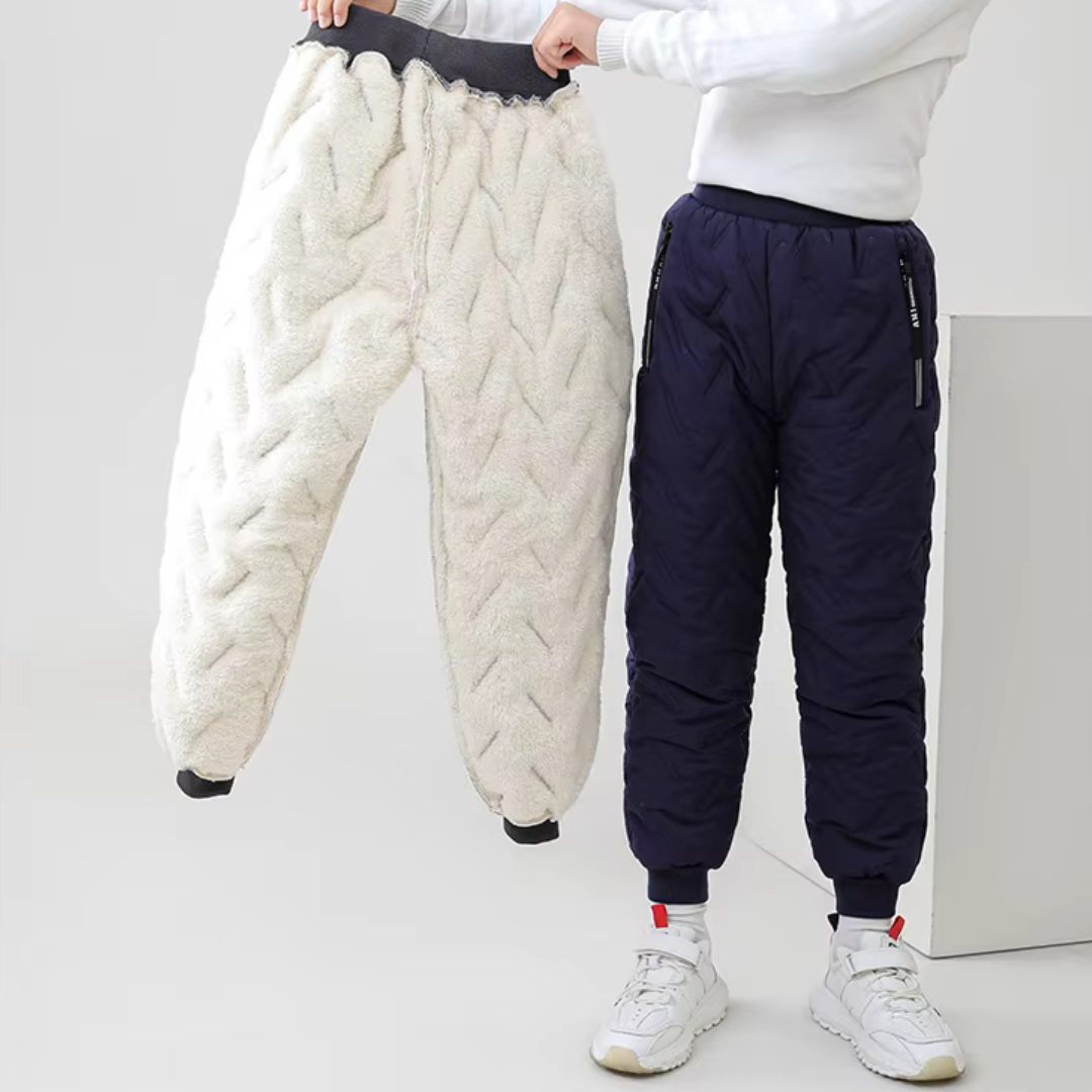 Varm och vattentät vinterbyxa för barn – outdoor-stil, perfekt för vinteraktiviteter