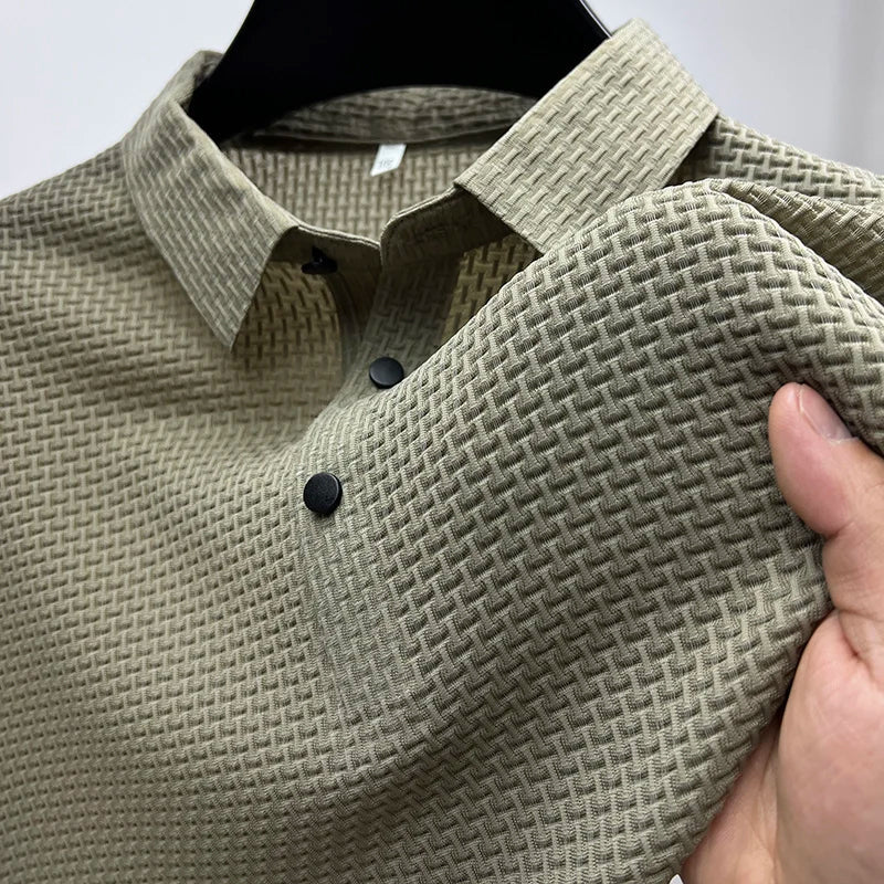 Polo Homme Style Moderne à Manches Courtes Boutonné – Élégance Décontractée pour Toutes Occasions