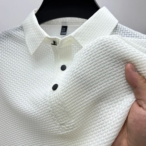 Polo Homme Style Moderne à Manches Courtes Boutonné – Élégance Décontractée pour Toutes Occasions