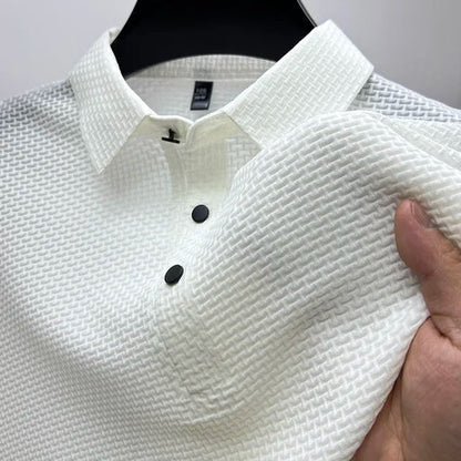 Polo Homme Style Moderne à Manches Courtes Boutonné – Élégance Décontractée pour Toutes Occasions