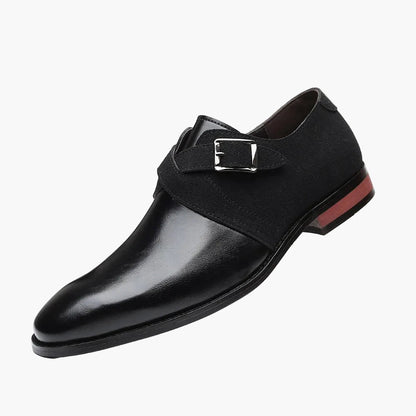 Herresko med dobbelt spænde i urban chic stil