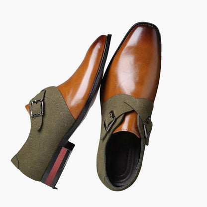 Herresko med dobbelt spænde i urban chic stil