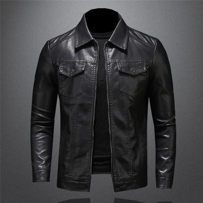 Men's Elegant Biker Style Jacket for All Occasions
