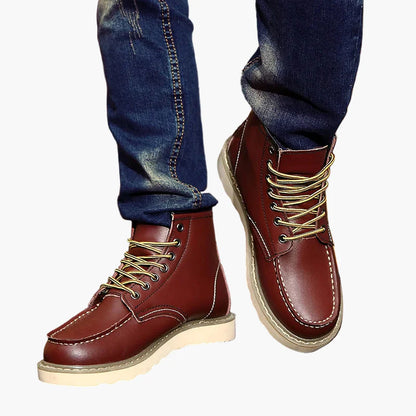 Botas de invierno retro para hombre – Estilo vintage y comodidad diaria