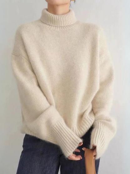 Loose turtleneck sweater Korean style for women – Chic and casual autumn/winter fashion