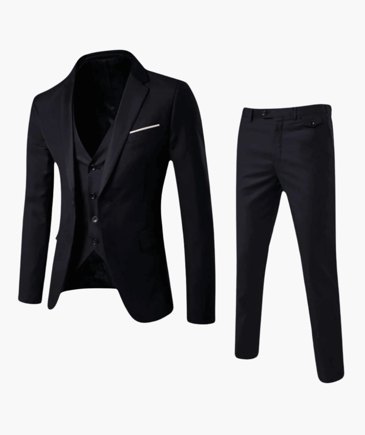 Costume Homme Élégant 2 Pièces – Veste et Pantalon, Style Classique pour Mariage et Affaires