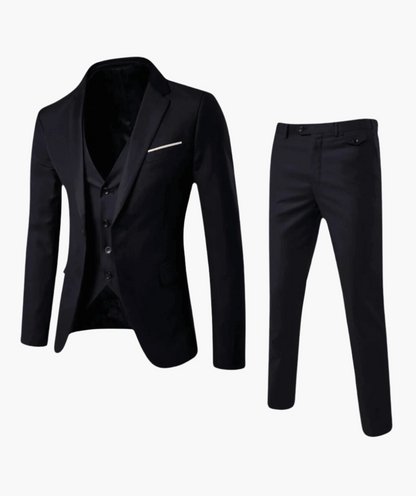 Costume Homme Élégant 2 Pièces – Veste et Pantalon, Style Classique pour Mariage et Affaires