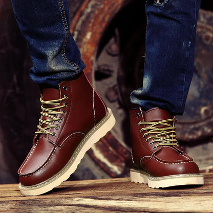Botas de invierno retro para hombre – Estilo vintage y comodidad diaria