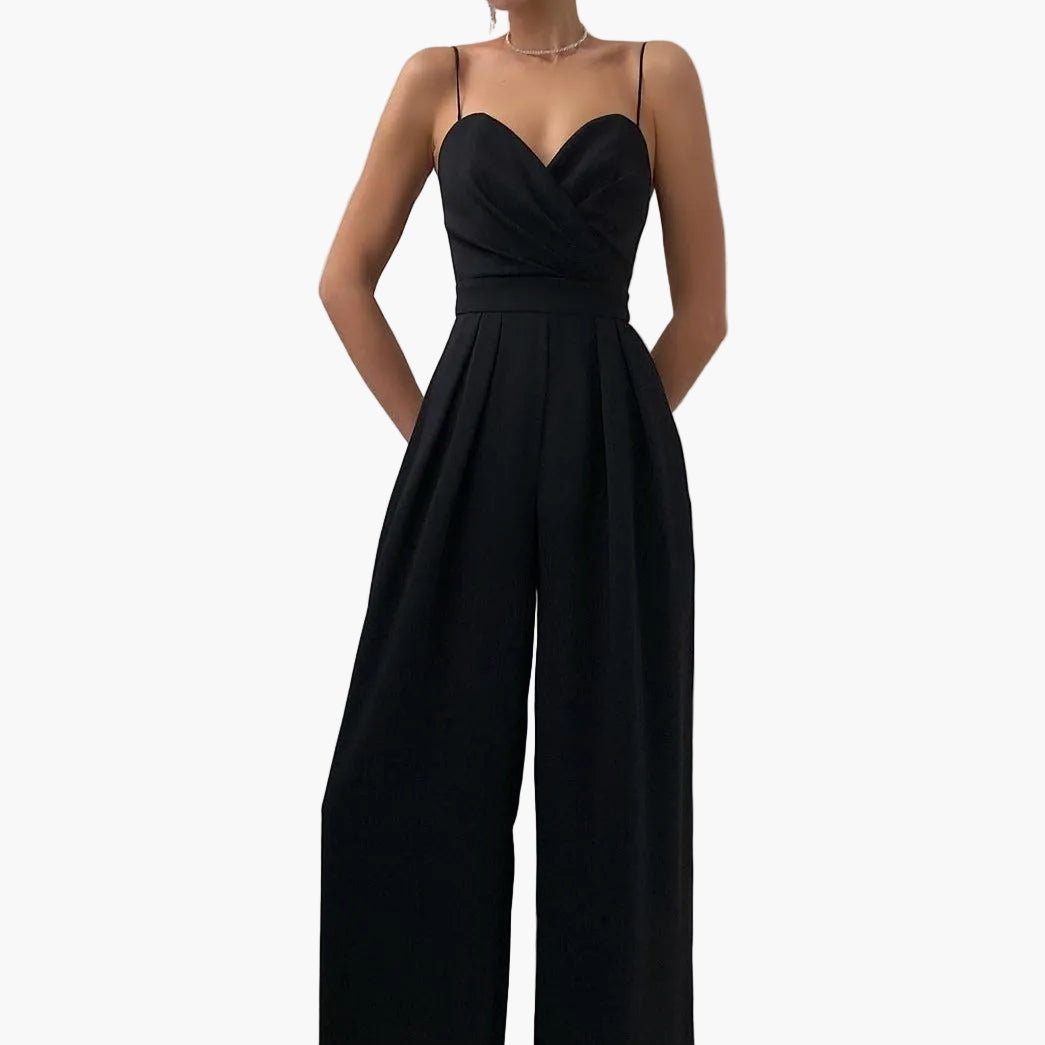 Combinaison Pantalon Large Élégante Femme – Style Chic Quotidien et Soirée